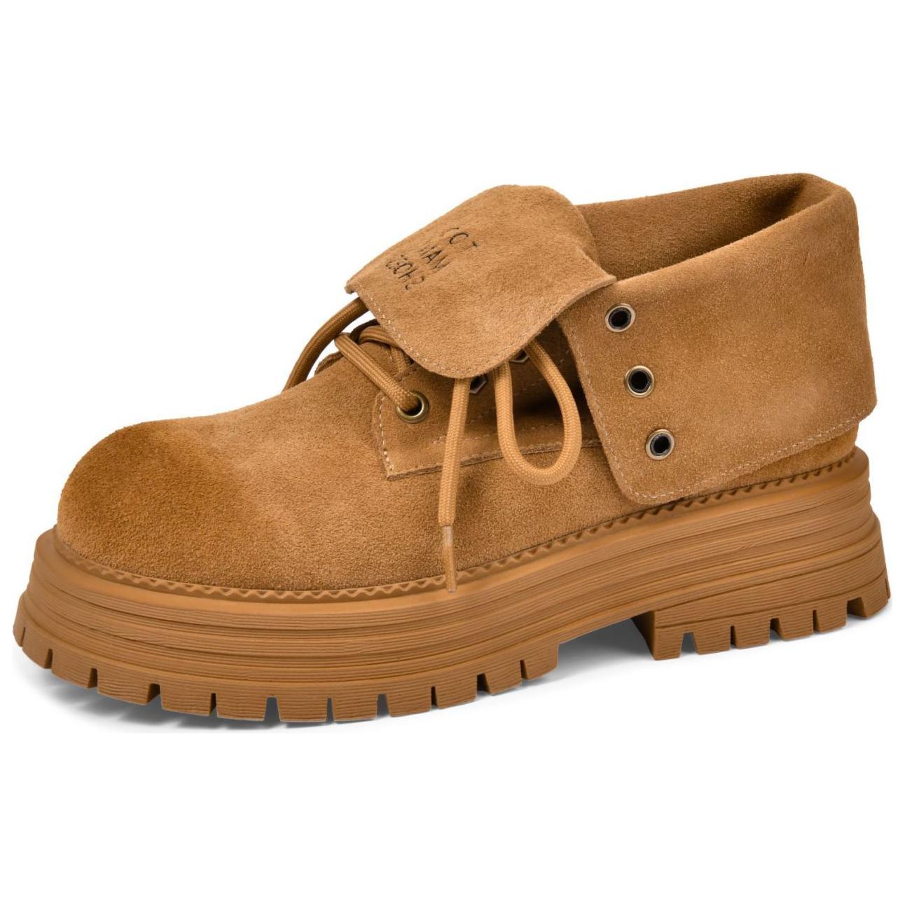 Серные каменные мартинсы унисекс TOOMANYSHOES, коричневый — фото 3