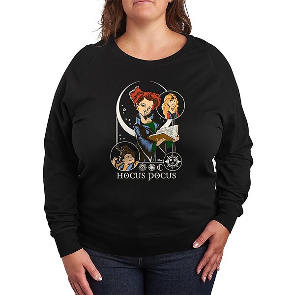 

Футболка с длинным рукавом Hocus Pocus plus size celestial french terry Disney, Black, Черный, Футболка с длинным рукавом Hocus Pocus plus size celestial french terry Disney, Black