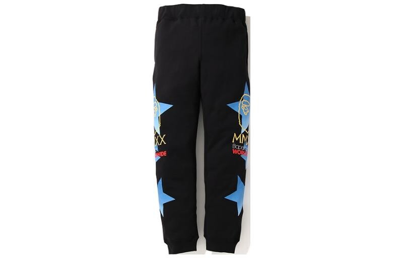 Трикотажные спортивные штаны мужские A Bathing Ape, черный — фото 3