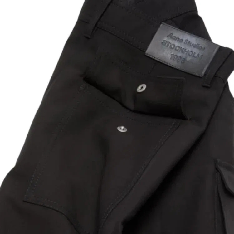 Карго брюки женские Acne Studios, Black — фото 3