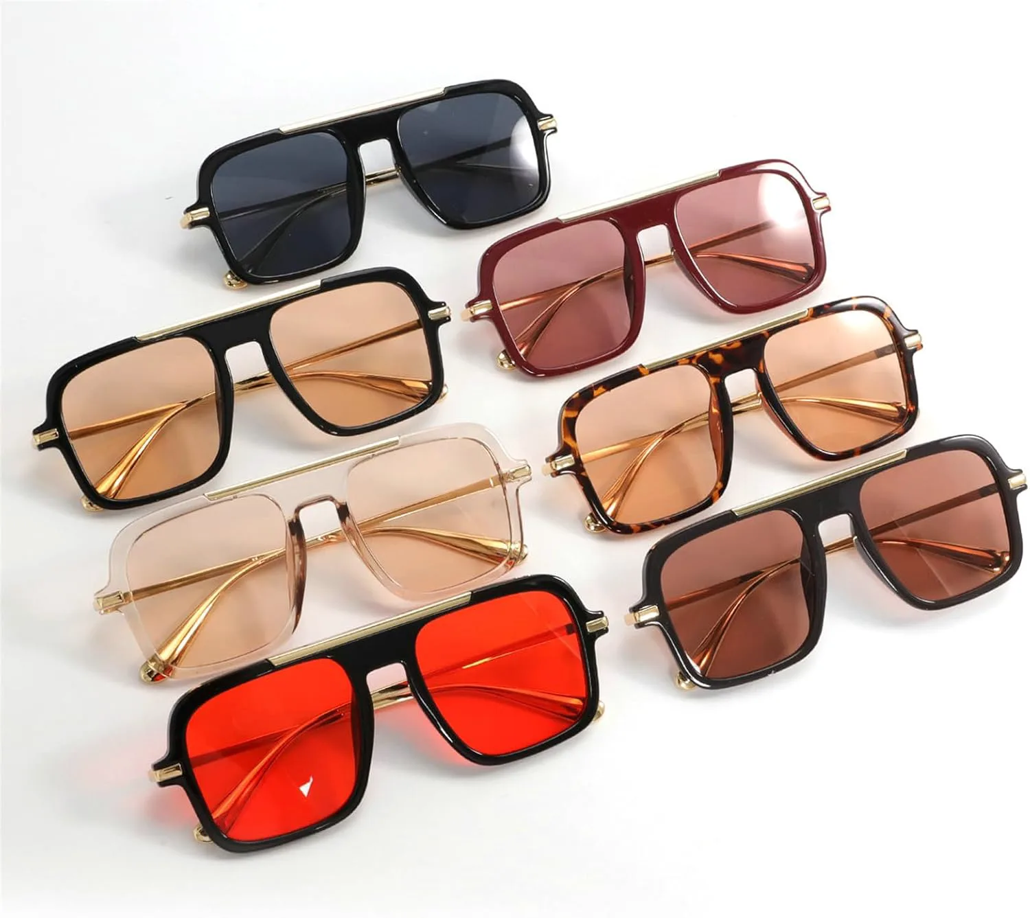 

Солнцезащитные очки Willochra Pilot для женщин и мужчин, большие, классические, в стиле 70-х, винтажные, модные, квадратные, с защитой от УФ-излучения UV400, C1