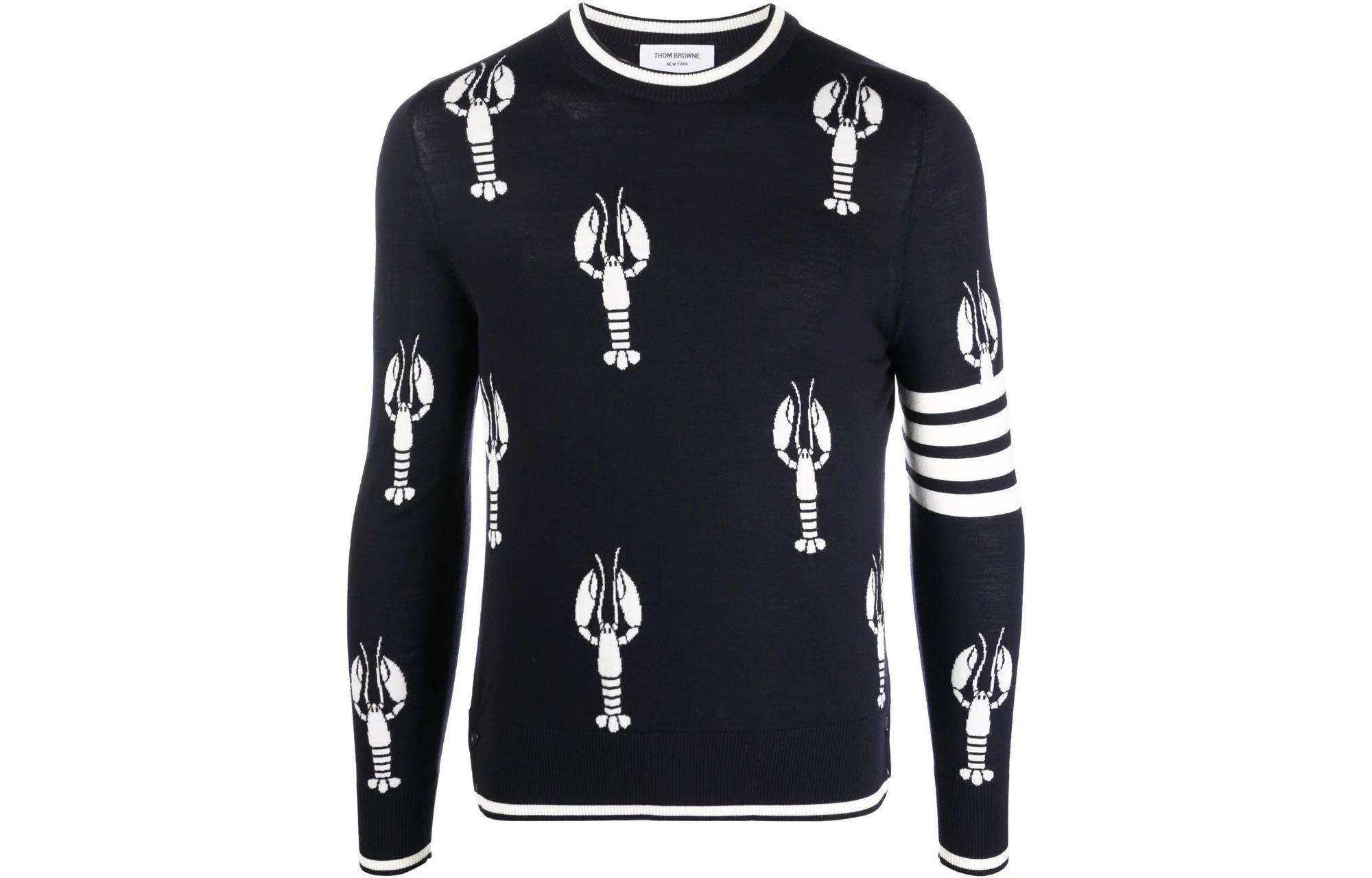 

THOM BROWNE Мужской свитер FW22, синий