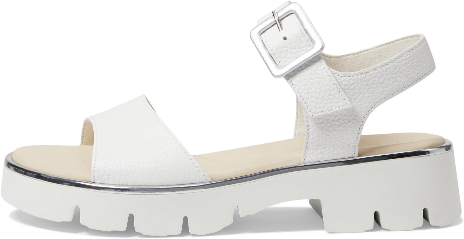 Сандалии Paul Green Toby Sandal, White Grained — фото 4
