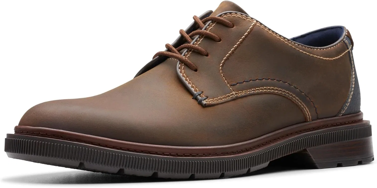 Мужские туфли Clarks Howard Over, 2-Beeswax Leather