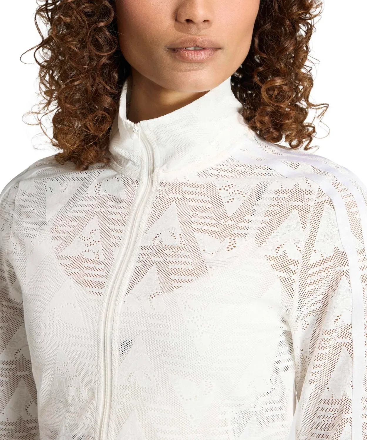Толстовка спортивная adidas Firebird Classic Lace Track Top, белый — фото 2