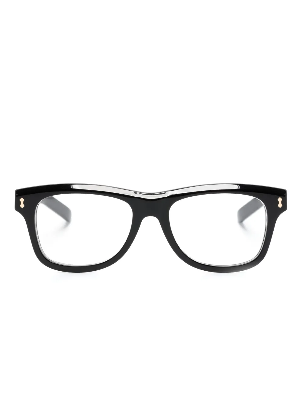 

Очки в квадратной оправе Gucci Eyewear, черный