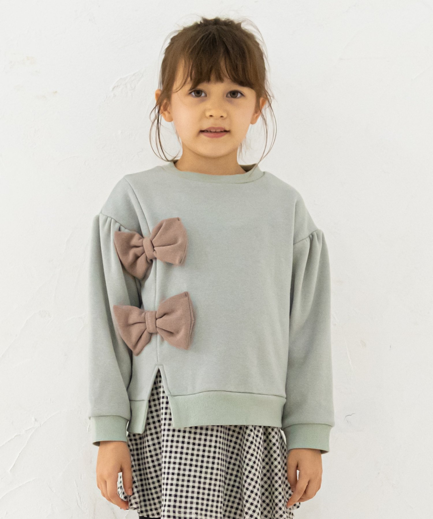Топ на флисовой подкладке с лентой Ever Closet, mint