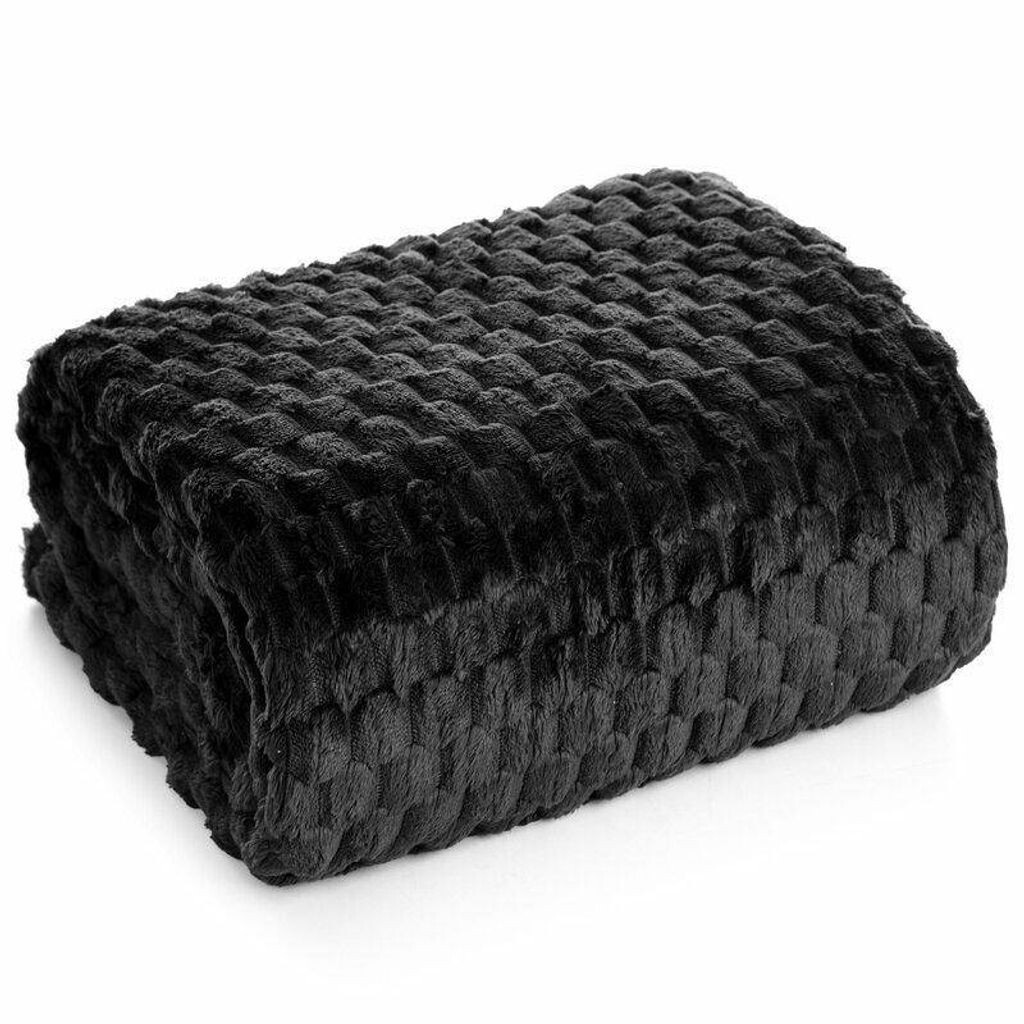 

Одеяло Еврофиранье 3D эффект чёрное 170х210 см 260 GSM полиэстер декор Eurofirany, черный