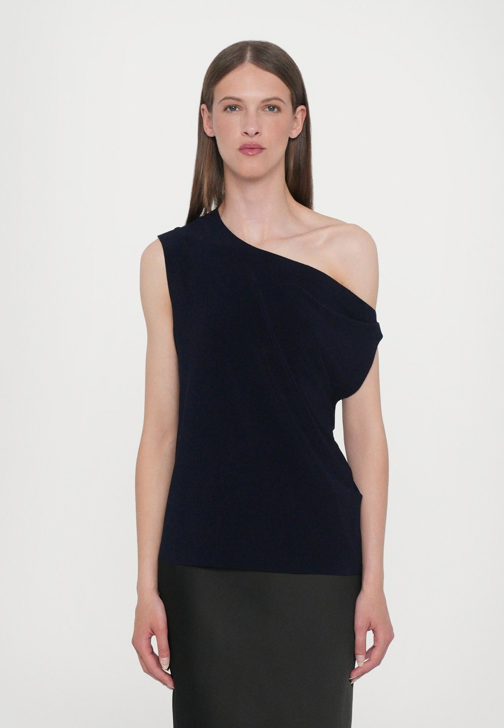 

Топ DROP SHOULDER Norma Kamali, темно-синий