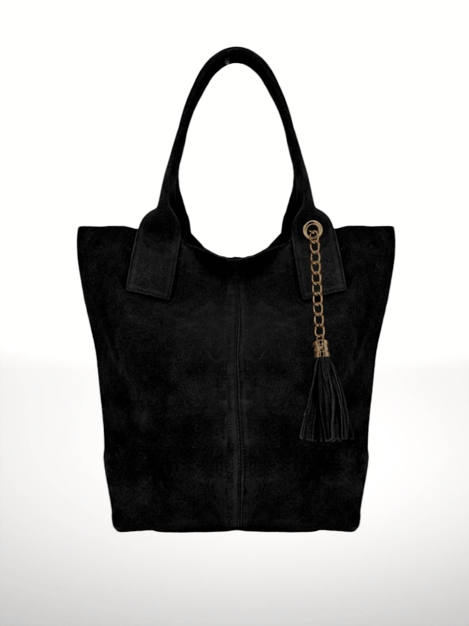 

Сумка из замши Marely черного цвета Italian's Leather