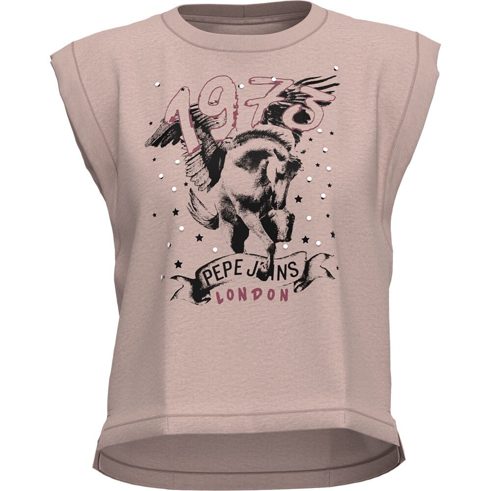 

Футболка Pepe Jeans Bianca Sleeveless Round Neck, розовый