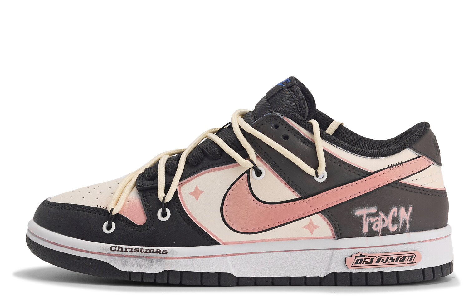 

Кроссовки Nike Dunk Skateboard Shoes Women's Low-Top Black Pink