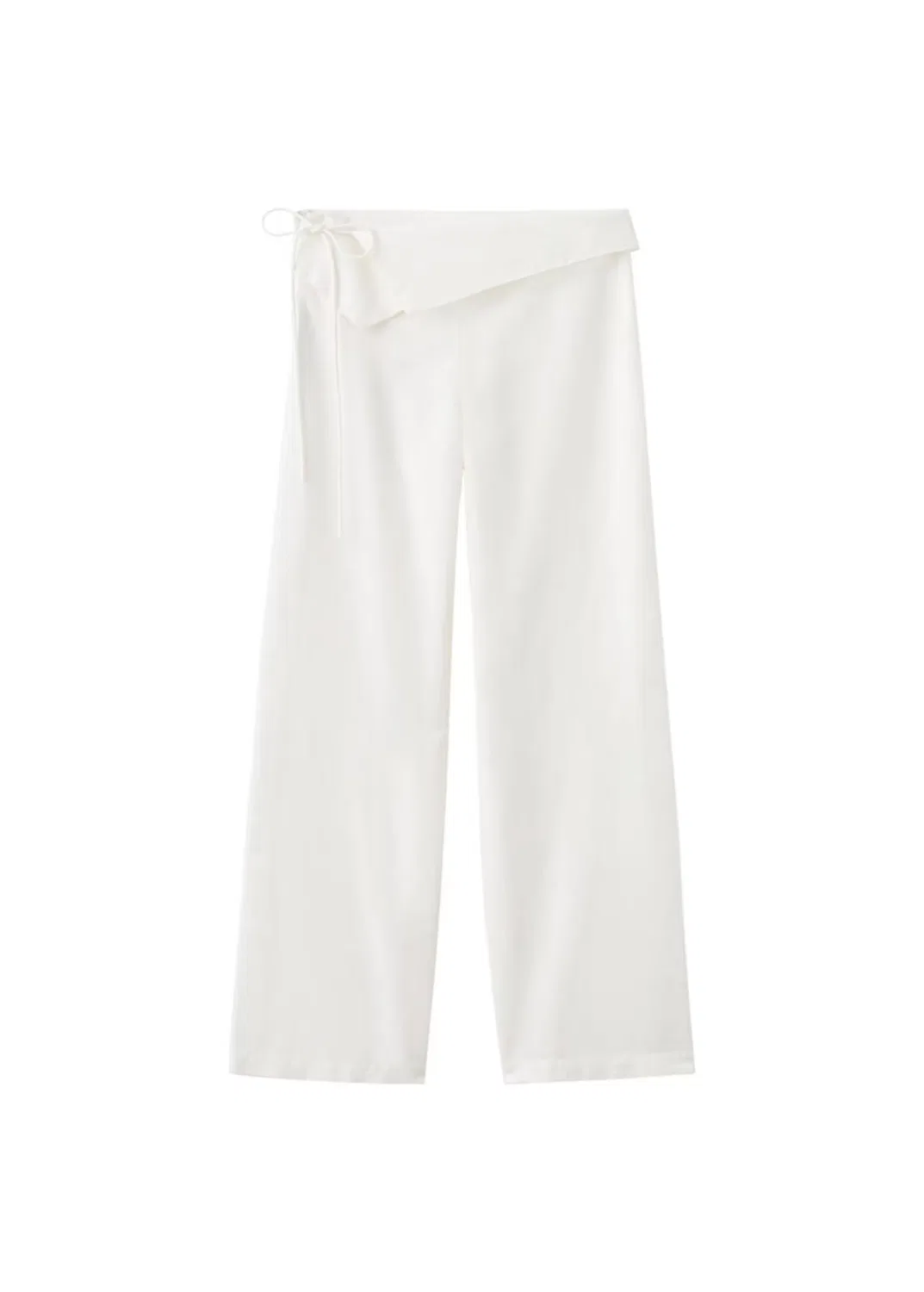 Брюки свободного кроя Mango Teen, Mottled White