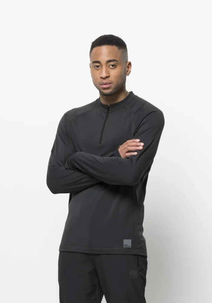 

Свитер с воротником стойкой Jack Wolfskin "BIKE COMMUTE HALFZIP M", цвет Phantom