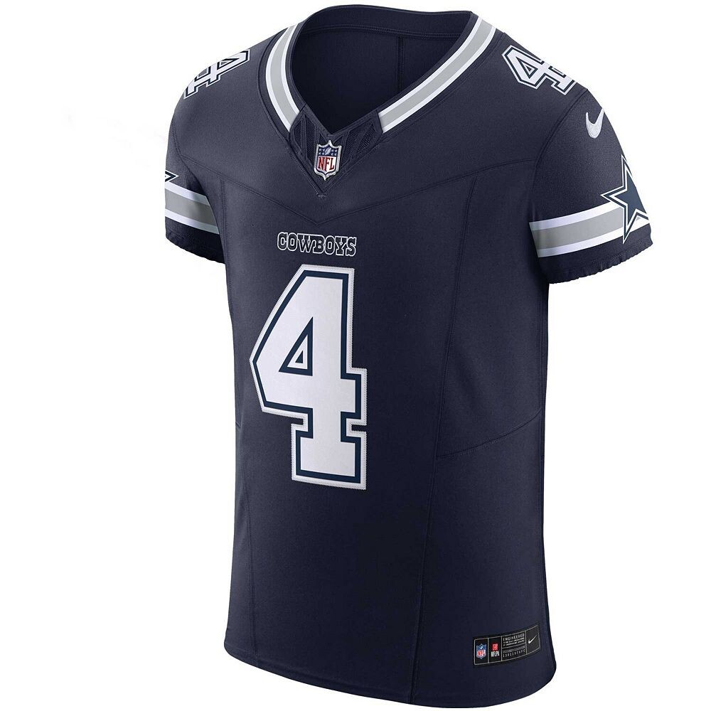 Мужские кроссовки Nike Dak Prescott Navy Dallas Cowboys Vapor F. Элитный Джерси, цвет Cow Navy — фото 3
