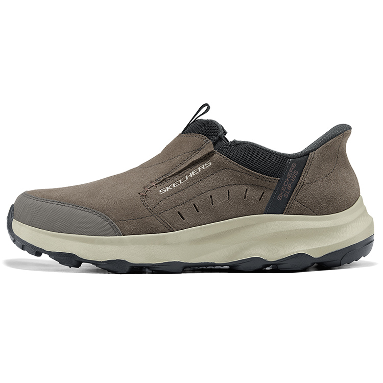 

Износостойкие повседневные низкие туфли Ridge Oak цвета умбры для мужчин Skechers, Umber