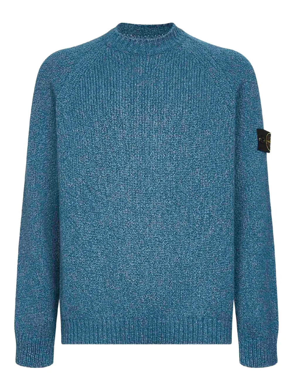 

Свитер с круглым вырезом и рукавами-реглан Stone Island, синий