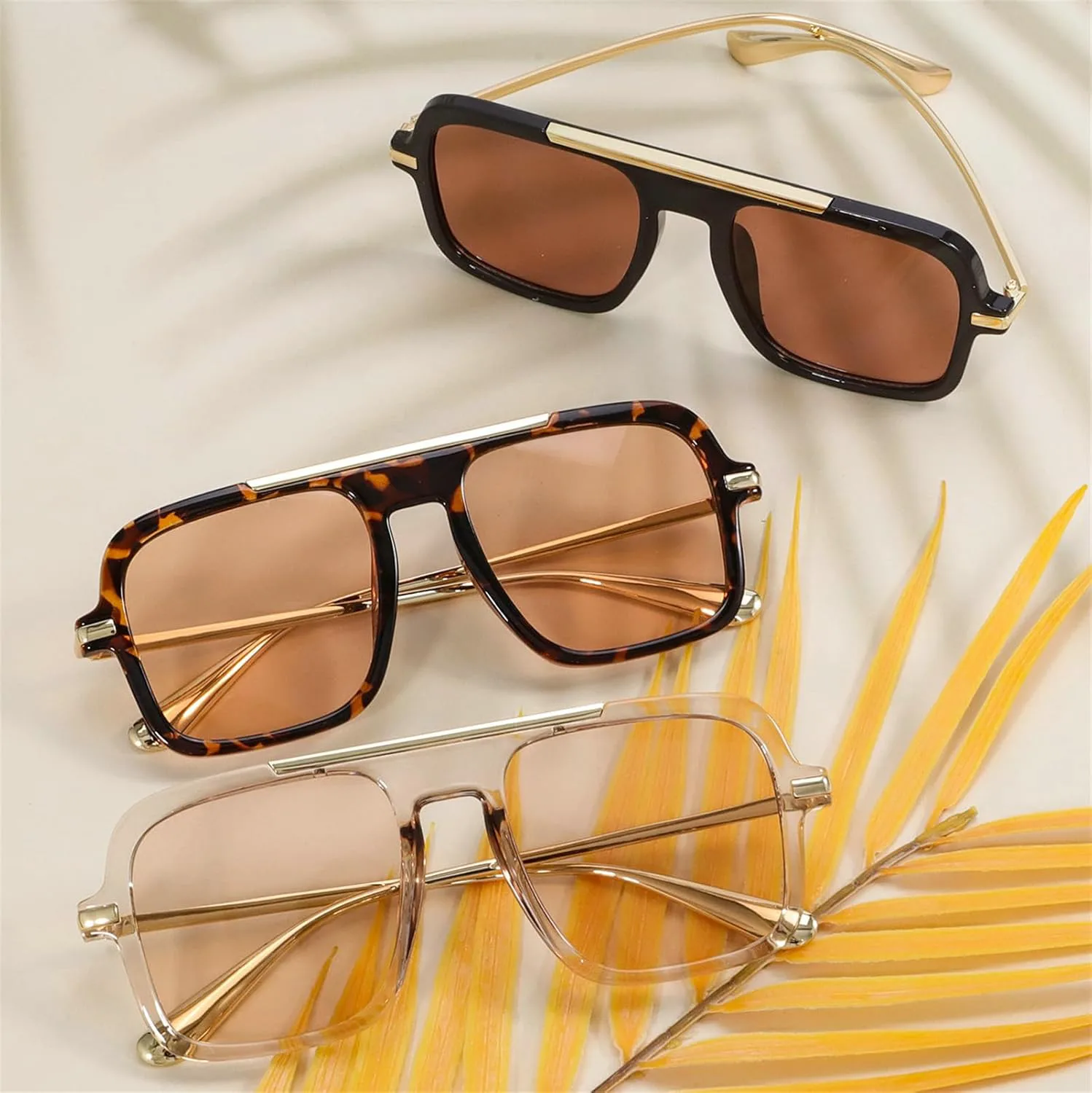 

Willochra Модные большие квадратные солнцезащитные очки для женщин и мужчин, очки-пилот в винтажном стиле, солнцезащитные очки-щитки в большой оправе для мужчин, C2