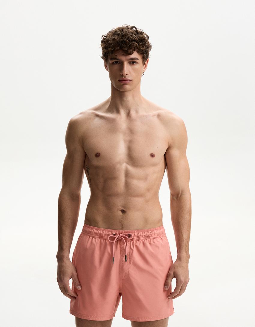 

Простые плавки Bershka, красный