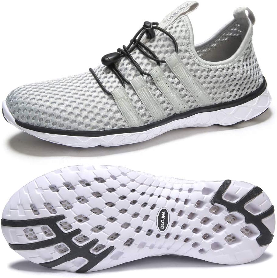 

Мужские легкие водные кроссовки DLGJPA для спорта и прогулок, с быстрым высыханием, светло-серый