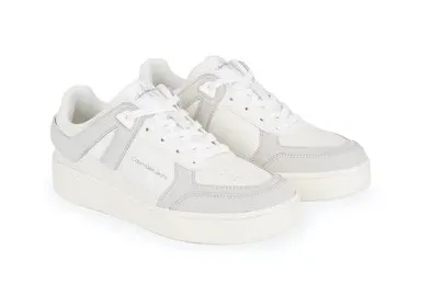 

Кроссовки на платформе Calvin Klein Jeans "BASKET CUPSOLE LOW MIX ML FAD", в стиле корзины, повседневная обувь, полуботинки, туфли на шнуровке, бежевый