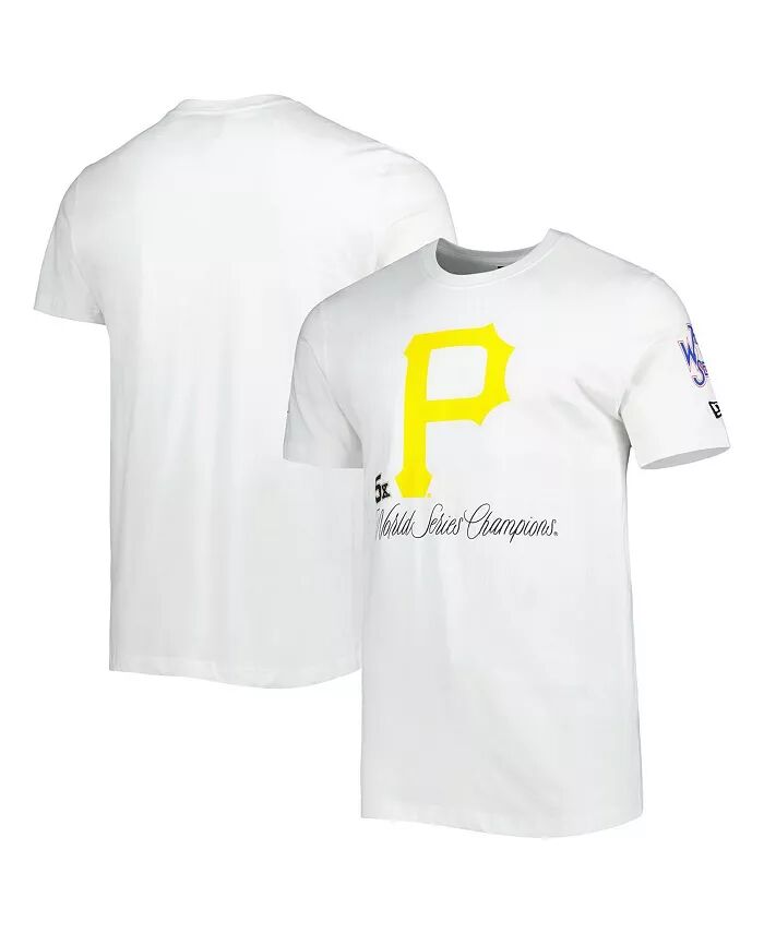

Мужская белая футболка Pittsburgh Pirates Historical Championship New Era