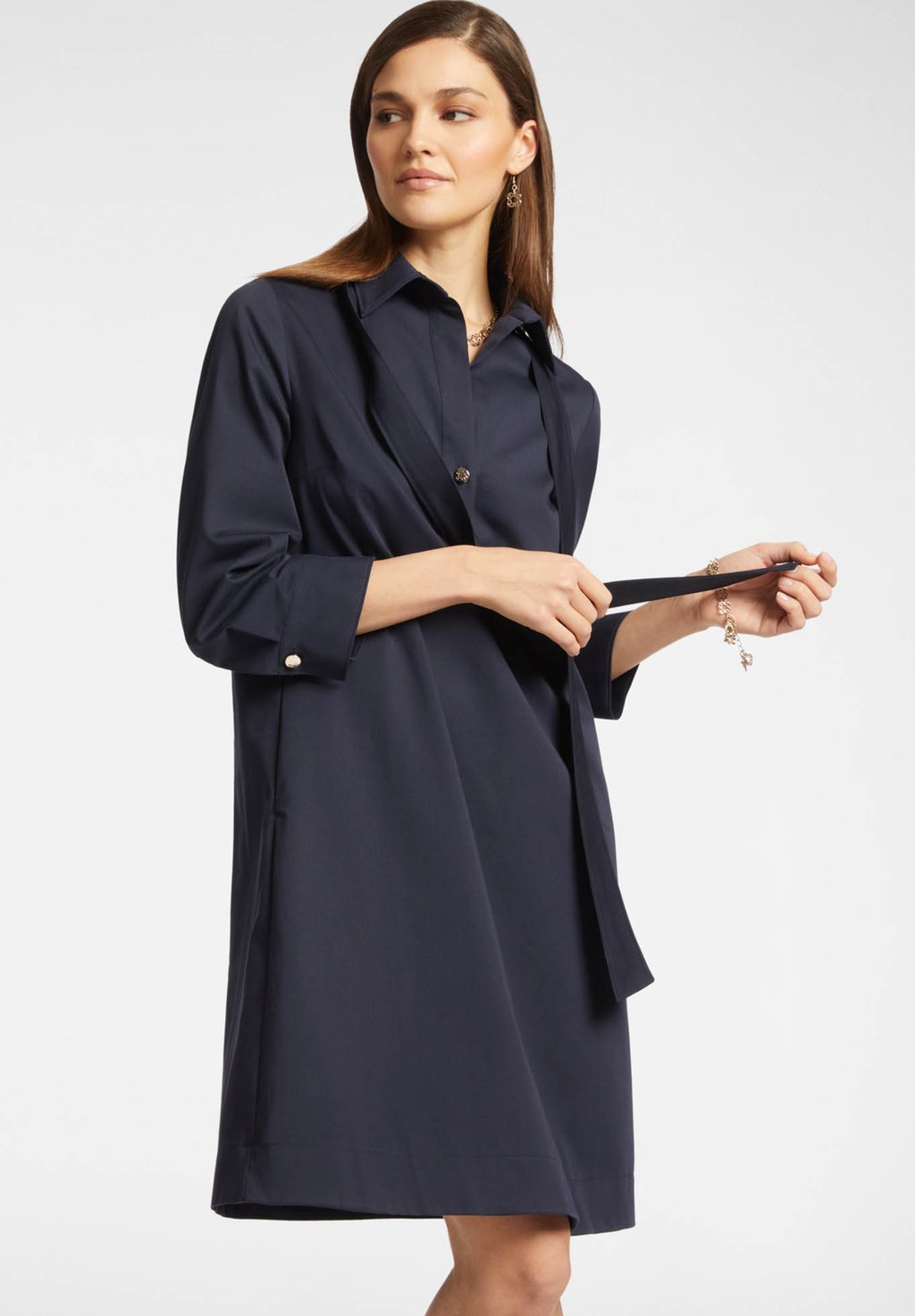 

Платье-рубашка CON FUSCIACCA Elena Mirò, синий