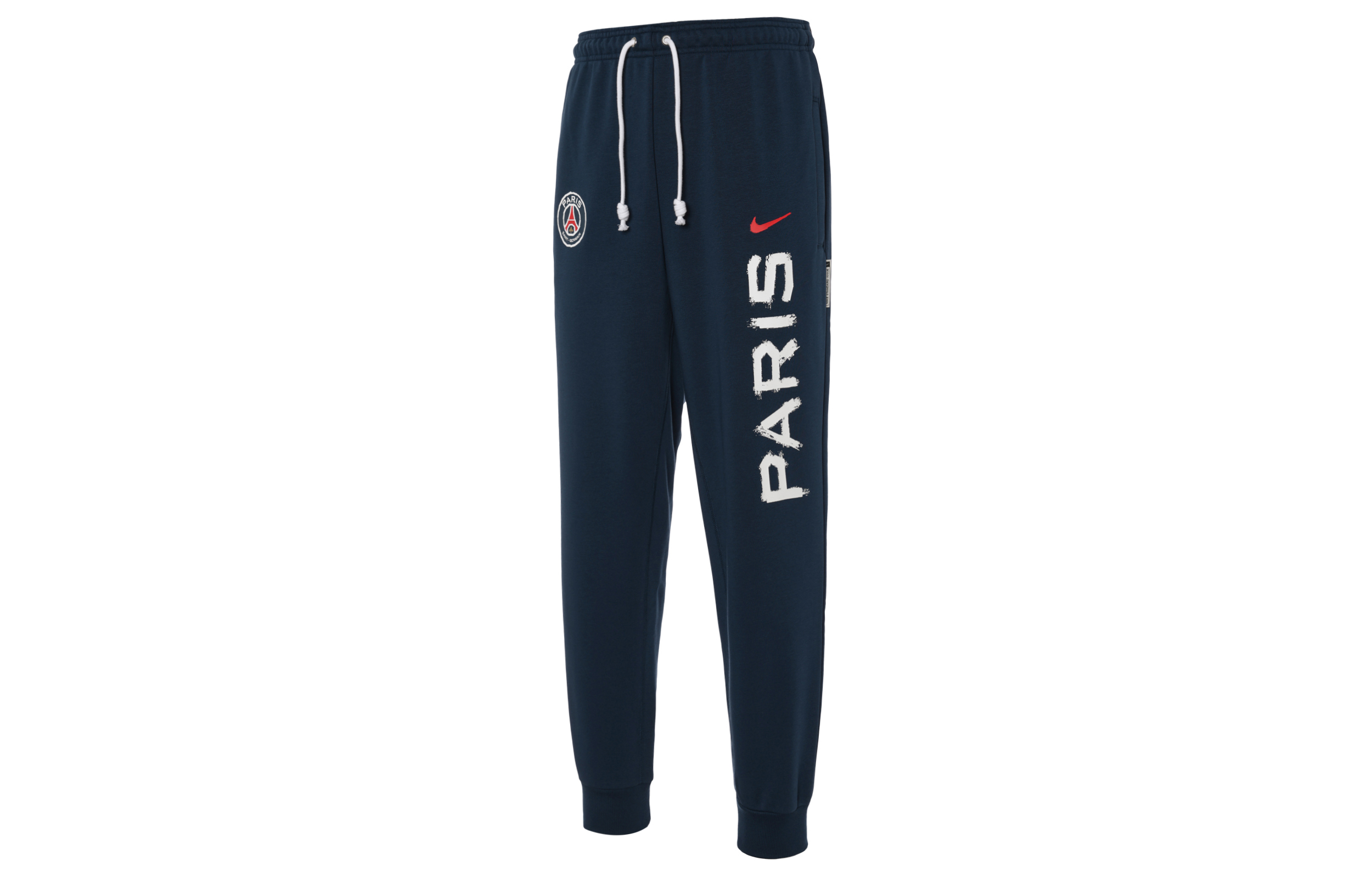 Мужские футбольные брюки Paris Saint Germain Standard Issue Dri FIT с зауженными штанинами Nike, темный темно-синий — фото 3
