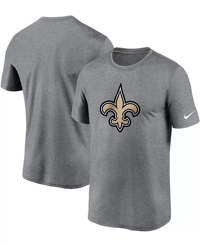 

Футболка мужская для больших и высоких мужчин с логотипом New Orleans Saints цвета древесного угля и надписью Essential Legend Performance Nike