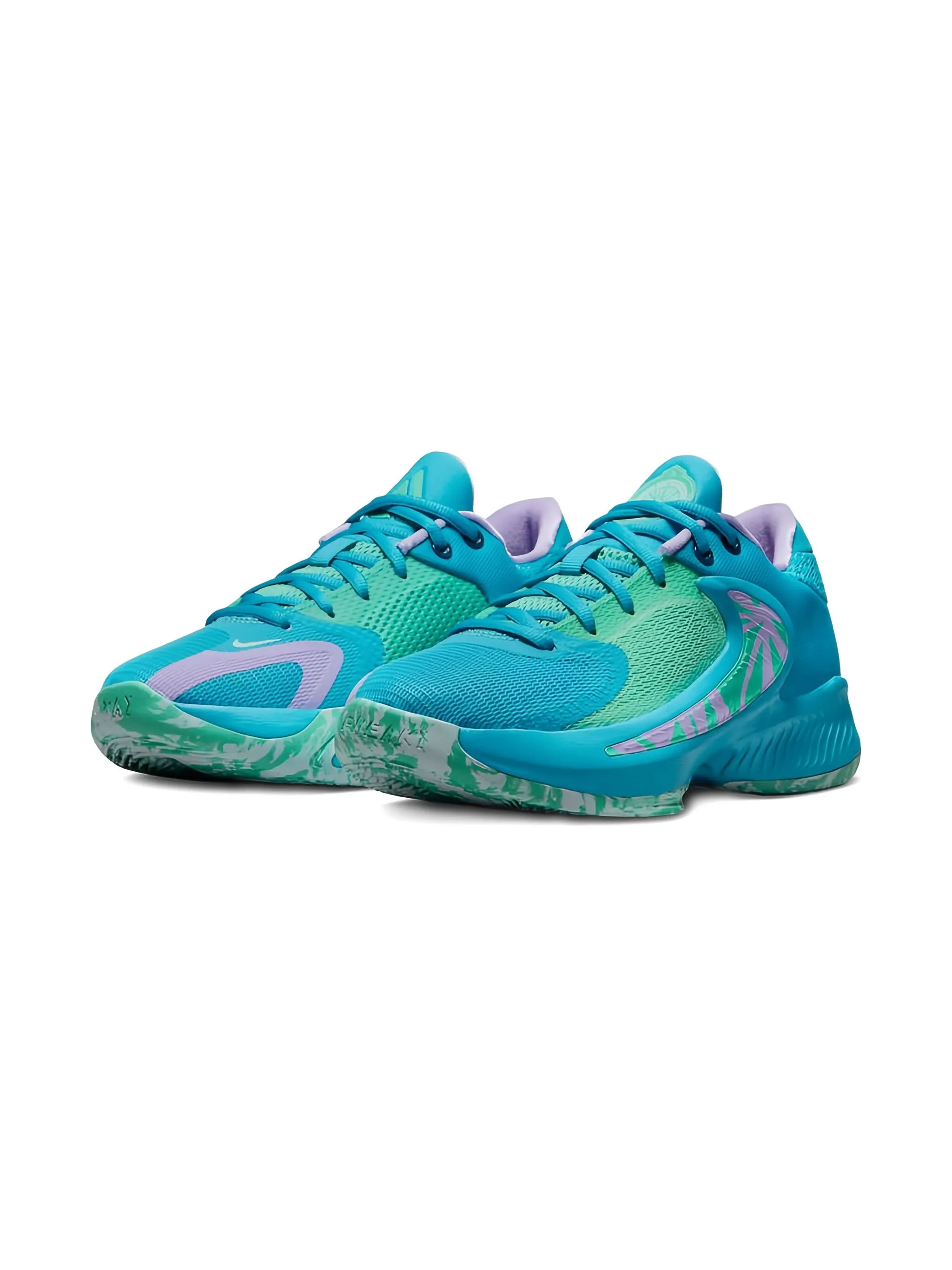 Кроссовки Zoom Freak 4 Laser Blue/Light Menta/Glacier Blue/Lilac Nike Kids, синий — фото 2