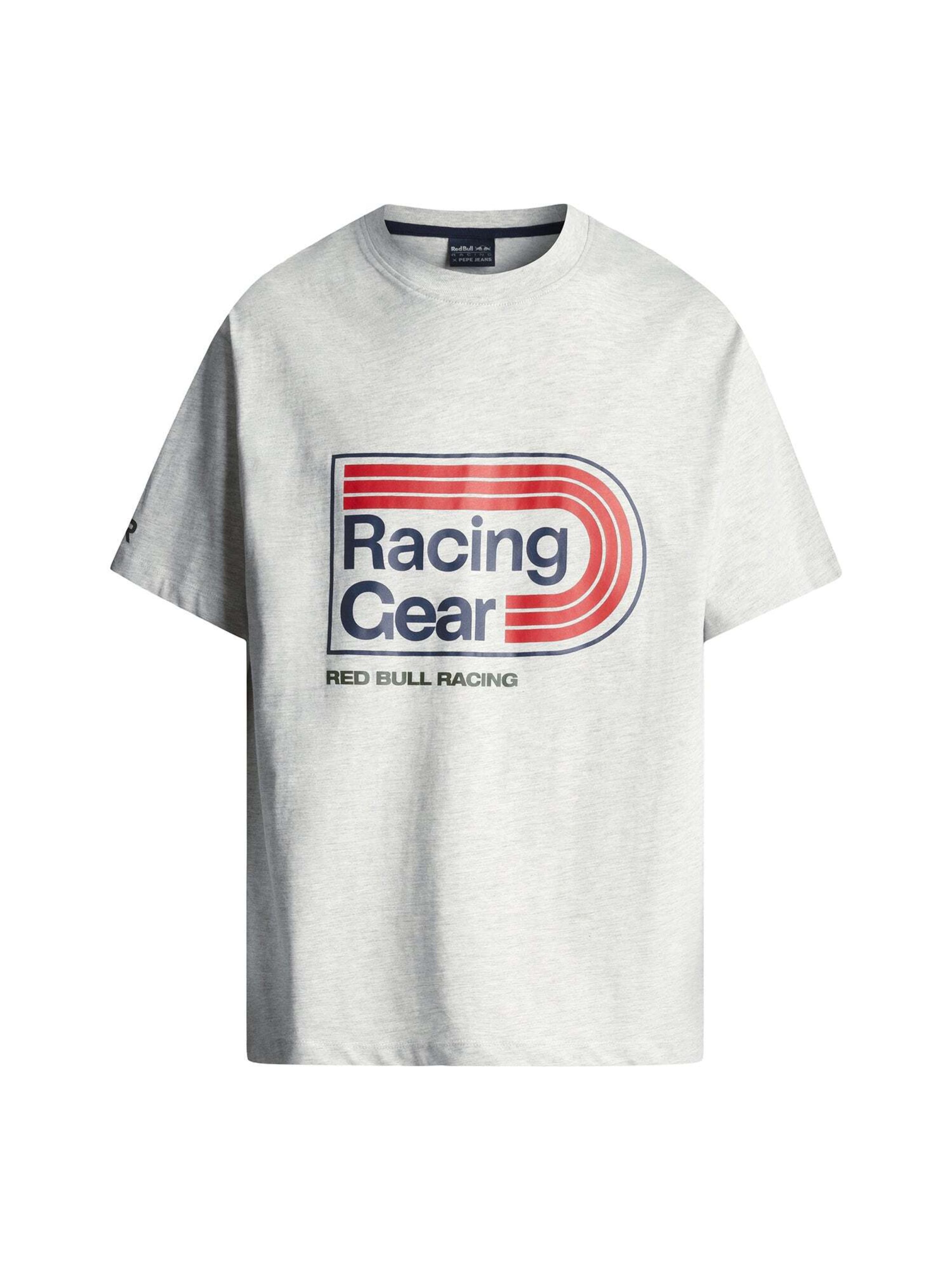 

Red Bull Racing x Pepe Jeans Футболка 'RACING GEAR' в светло-сером цвете