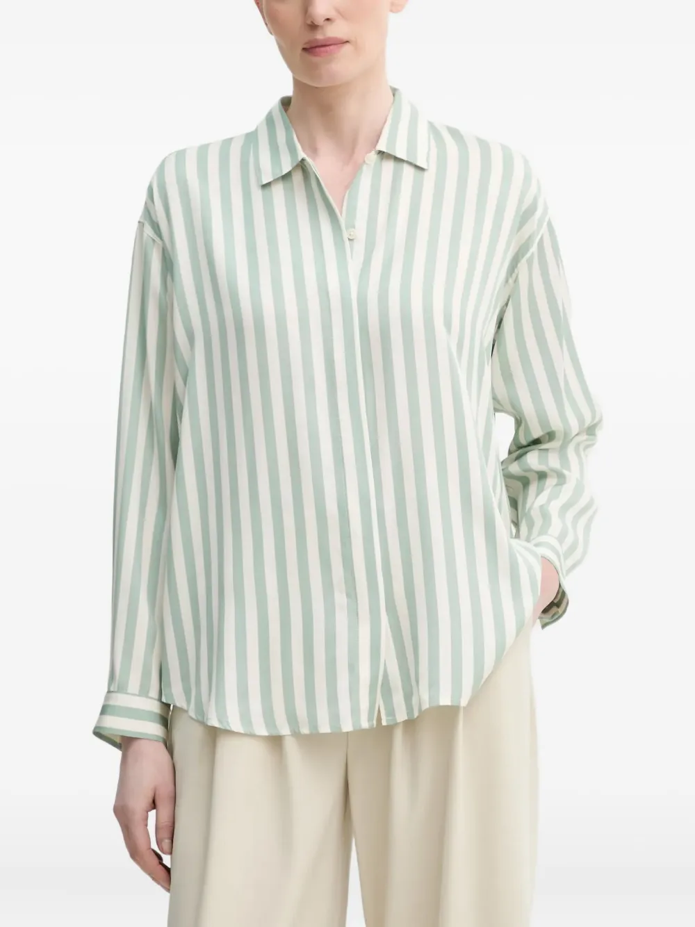 

Рубашка в полоску Marc O'Polo, зеленый