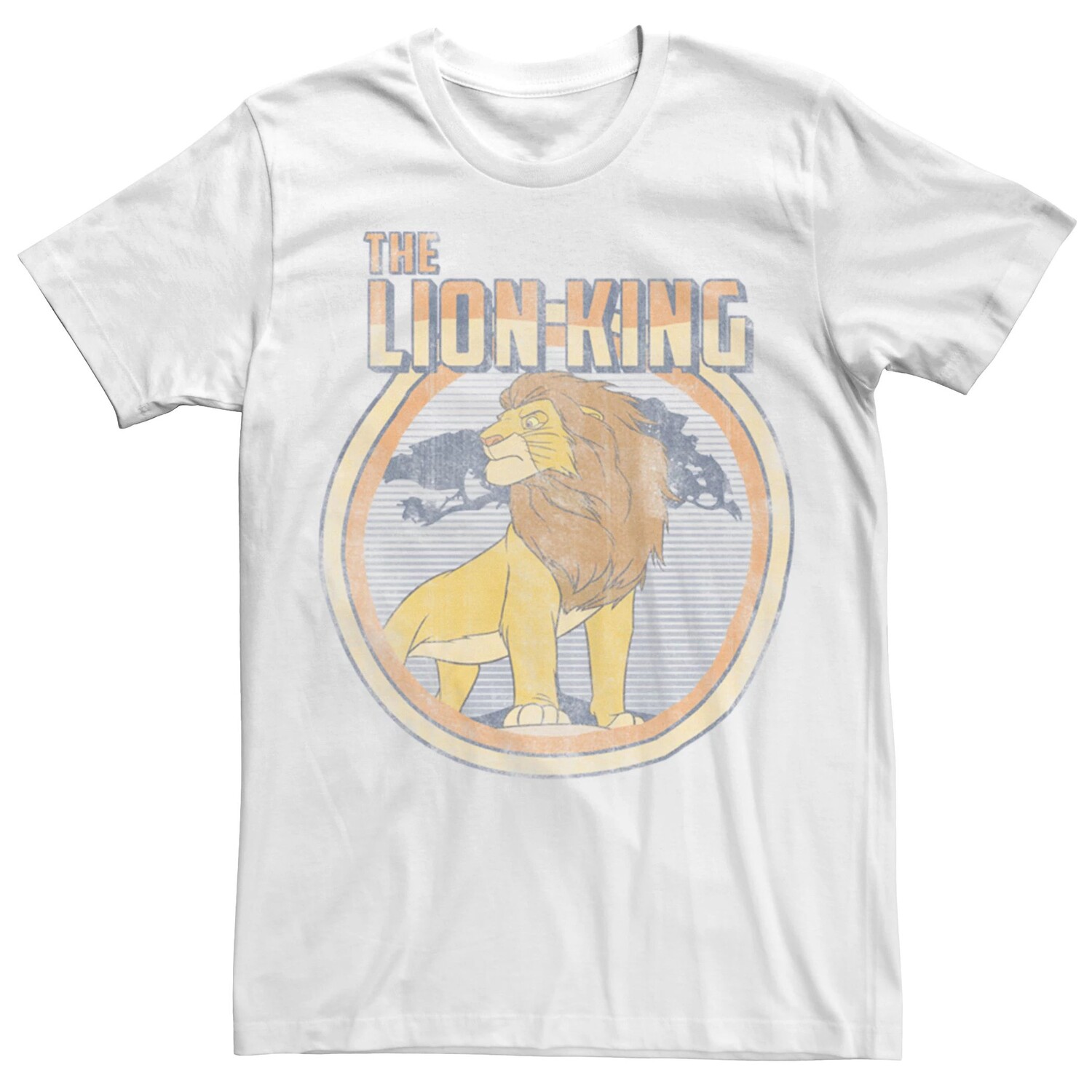 

Мужская футболка с логотипом Disney's The Lion King Simba The New King Circle Licensed Character