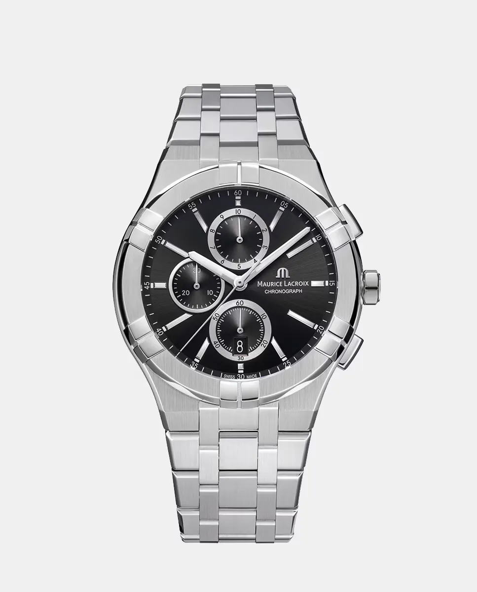 

Aikon AI1118-SS002-330-1 Стальные мужские часы с хронографом Maurice Lacroix, серебряный