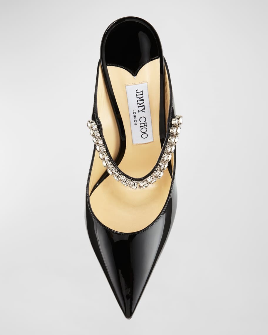 Патентованные туфли без задника Bing с драгоценными камнями Jimmy Choo — фото 3