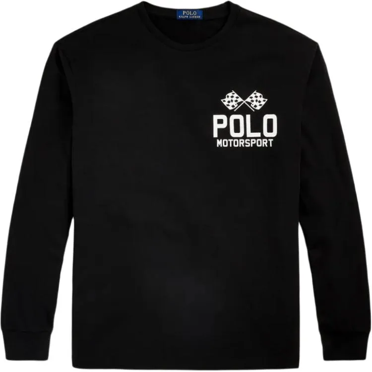 Графическая футболка с длинным рукавом Polo Ralph Lauren, черный