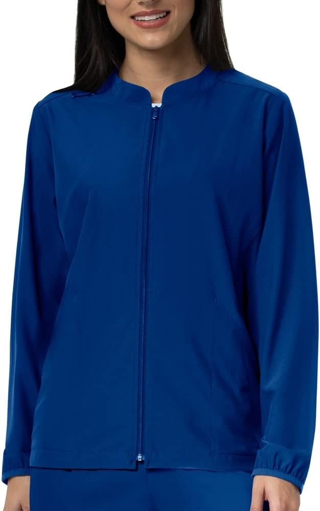 

Carhartt Scrubs C82106 Женская курка-бомбер Force Modern Fit на молнии, Royal Blue