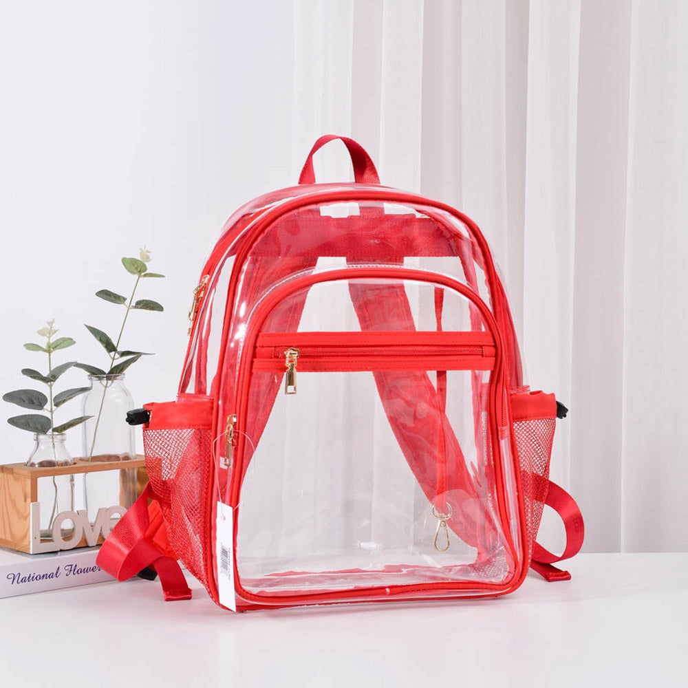 

Прозрачный рюкзак FASHNZFAB, красный