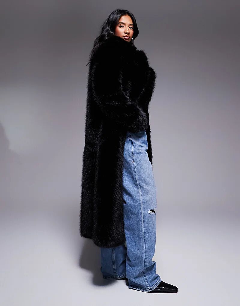 

Искусственная шуба Forever New Petite черного цвета