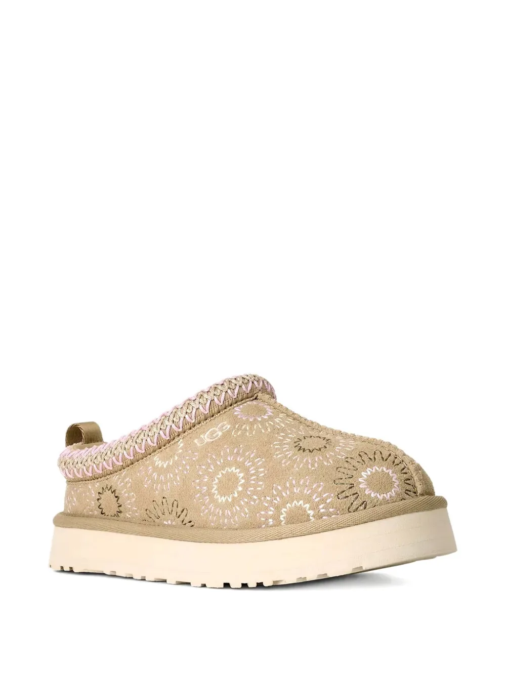 Тапочки Tazz Sun Stitch с узором UGG Kids, бежевый
