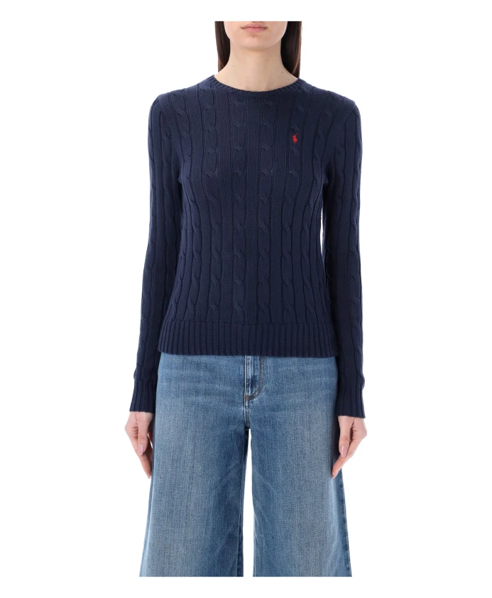 

Классический вязаный свитер Julianna Polo Ralph Lauren, синий