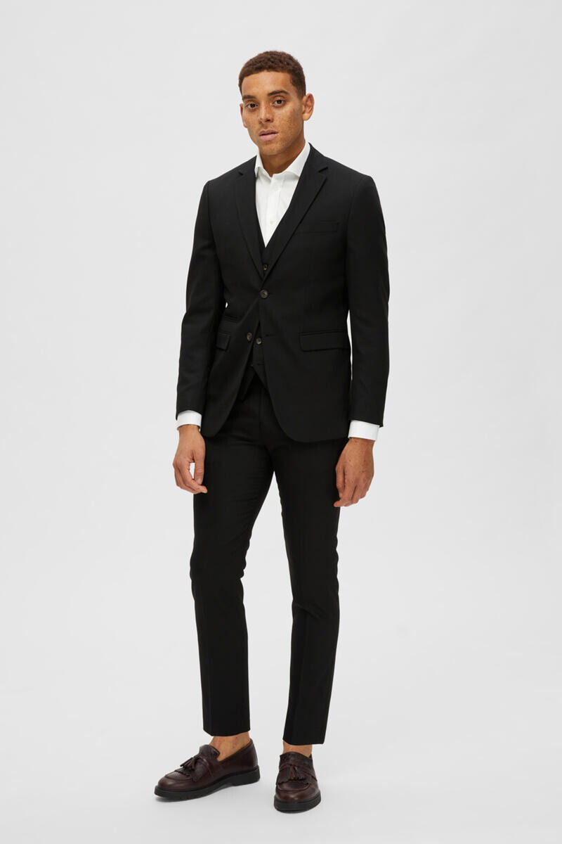 

Мужской костюм-двойка Slim Fit Selected, черный