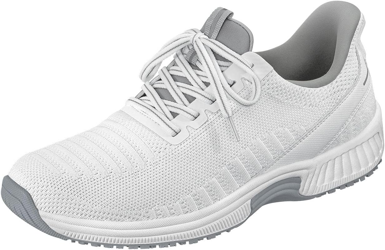 

Мужские ортопедические кроссовки Orthofeet Yari с вязаным верхом и без шнурков, белый