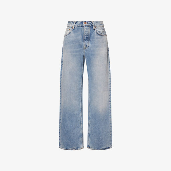 

Джинсы Nudie Jeans Tuff Tony с широкими штанинами, синий