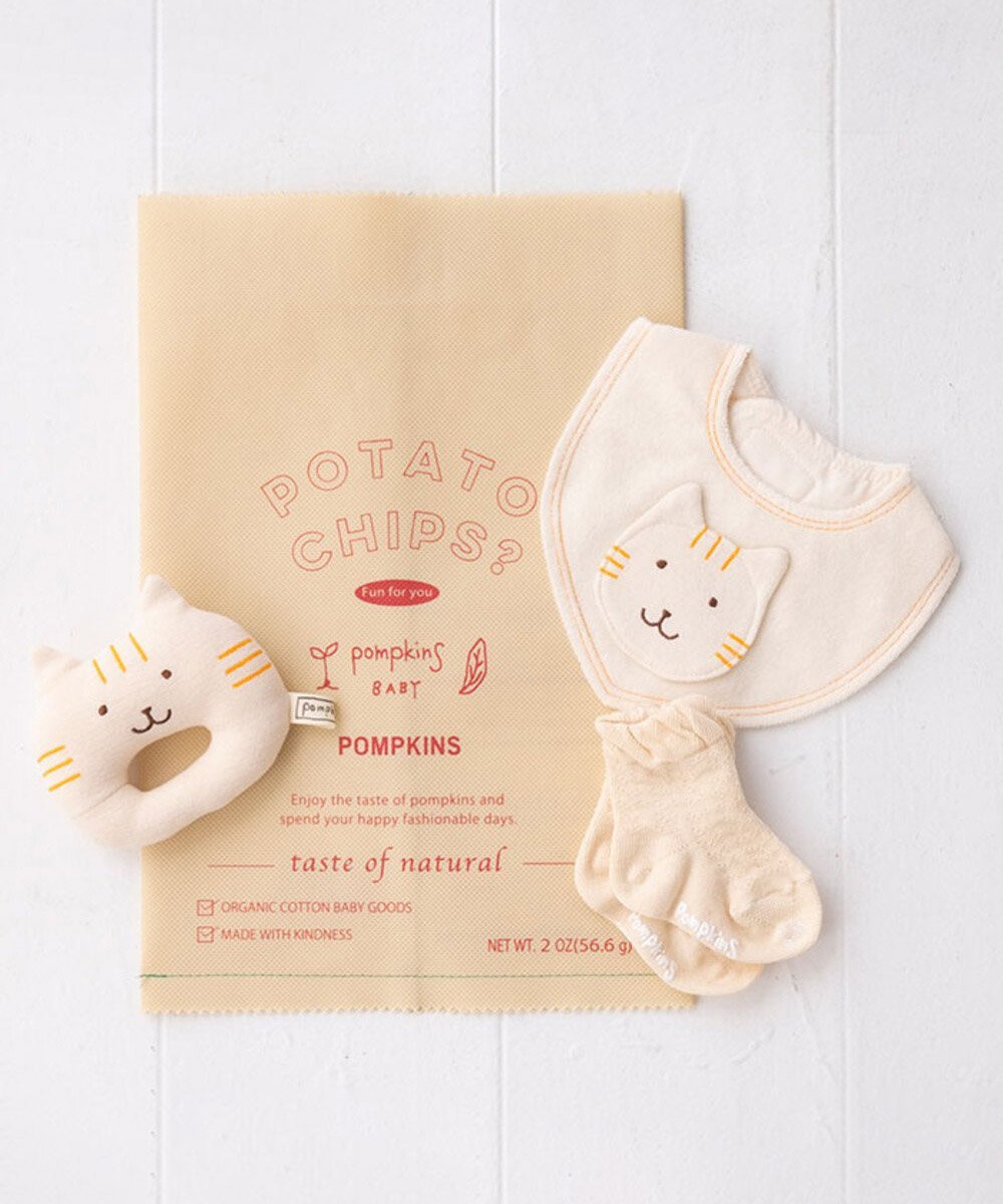 Подарочный набор детских картофельных чипсов POMPKINS BABY, чипсы среднего размера. Backyard Family, Nyanko Chips / Natural
