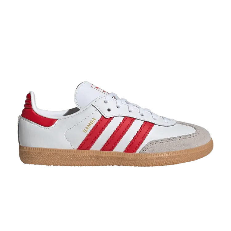 

Кроссовки Adidas Samba OG C, White Scarlet Gum