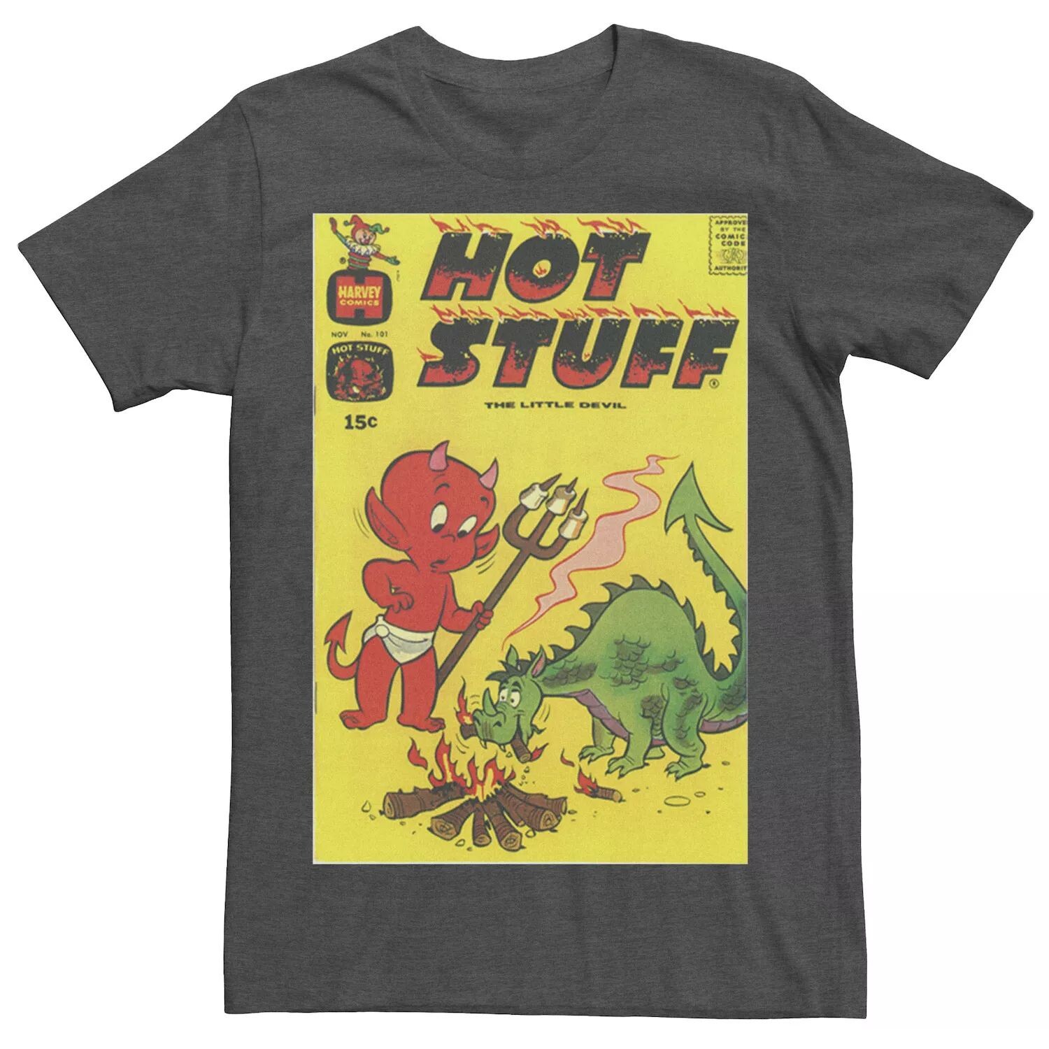 

Мужская винтажная футболка с обложкой комиксов Hot Stuff Licensed Character