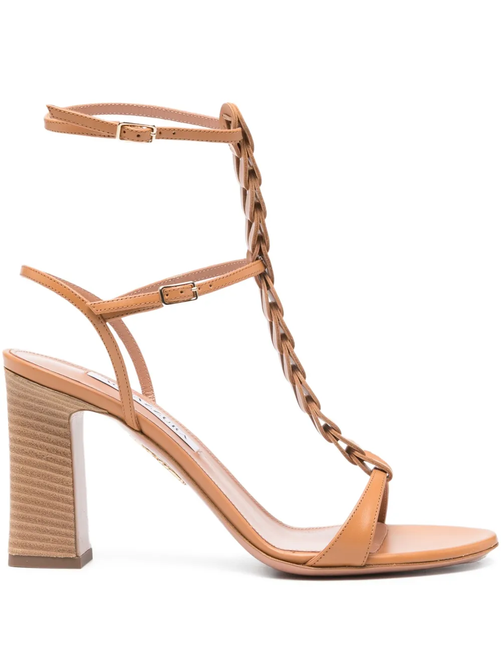 Босоножки Destiny Gladiator 85 Aquazzura, коричневый