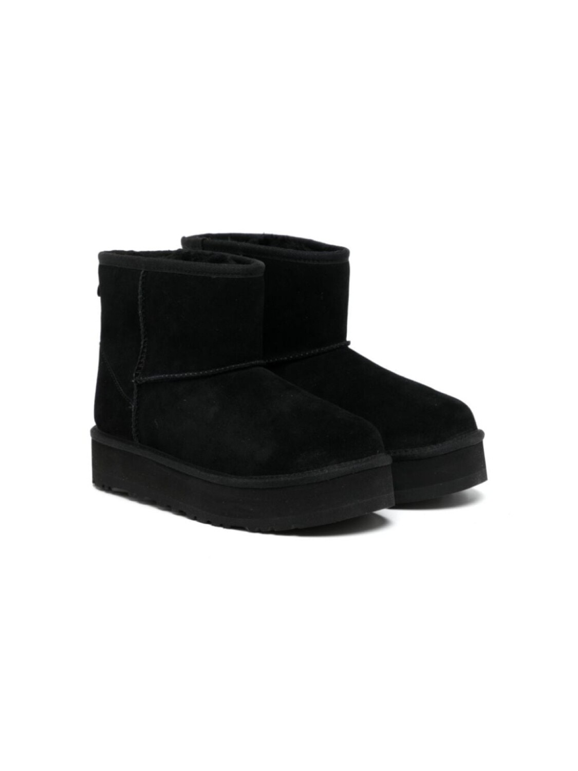 UGG Kids ботинки с закругленным носком, черный
