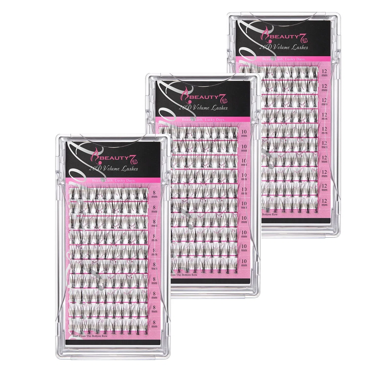 Пучковые ресницы Beauty7 Lashes Volume Lashes C-Curl 0.05 мм Beauty7